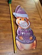 Kartonnen Kersthamster 55cm - Decoratie voor de Feestdagen, Ophalen of Verzenden, Nieuw