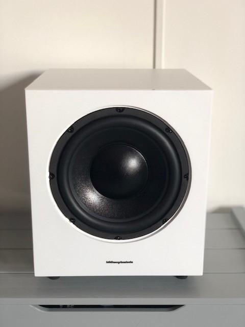 Wharfedale | WH-D10 | Subwoofer | Wit, Audio, Tv en Foto, Luidsprekers, Zo goed als nieuw, Subwoofer, 60 tot 120 watt, Overige merken