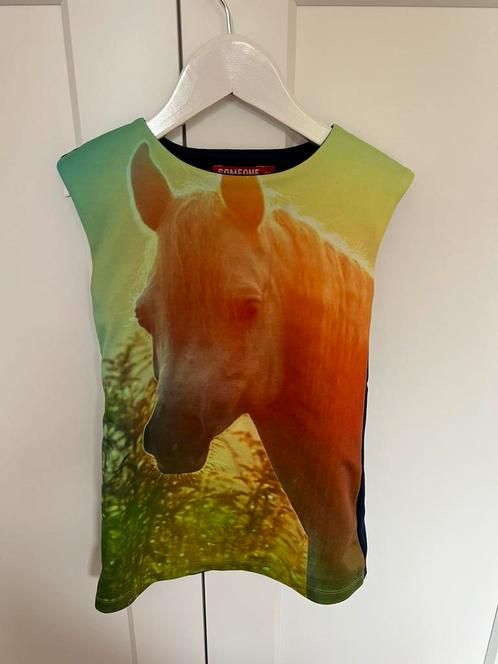 Someone jurk – Donkerblauw paardenprint – Mouwloos – Maat 98, Kinderen en Baby's, Kinderkleding | Maat 98, Zo goed als nieuw, Meisje