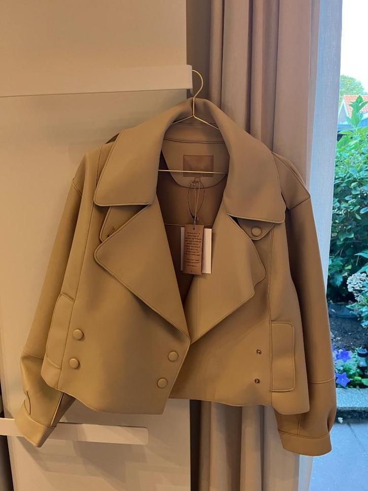 Josh v jas, Kleding | Dames, Jassen | Zomer, Nieuw, Maat 46/48 (XL) of groter, Beige, Ophalen of Verzenden