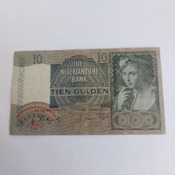 10 gulden biljet Herderin uit 1941 in ZFR
 beschikbaar voor biedingen