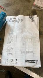 Jungle gym cubby bouwtekening speelhuisje., Ophalen of Verzenden, Zo goed als nieuw, Hout