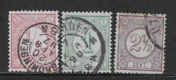 1894, Cijfer ½, 1 en 2½ [30b/31a/33a] (K2508) beschikbaar voor biedingen
