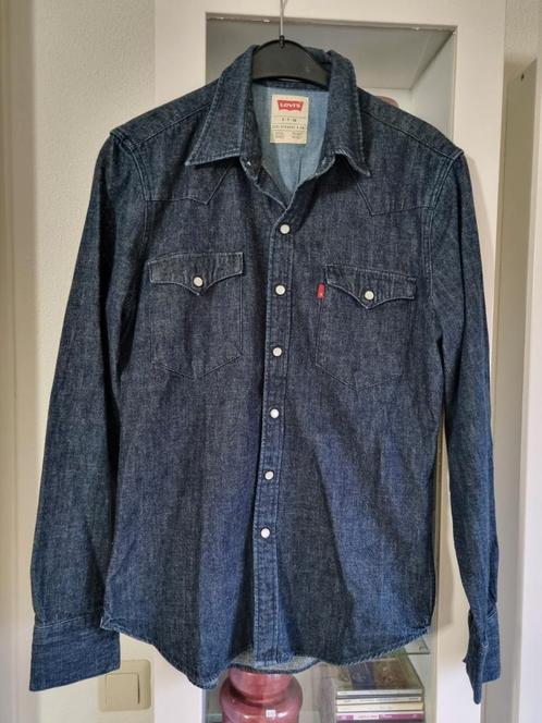 Super mooi spijkeroverhemd van Levi Strauss, Kleding | Heren, Overhemden, Zo goed als nieuw, Blauw, Ophalen of Verzenden