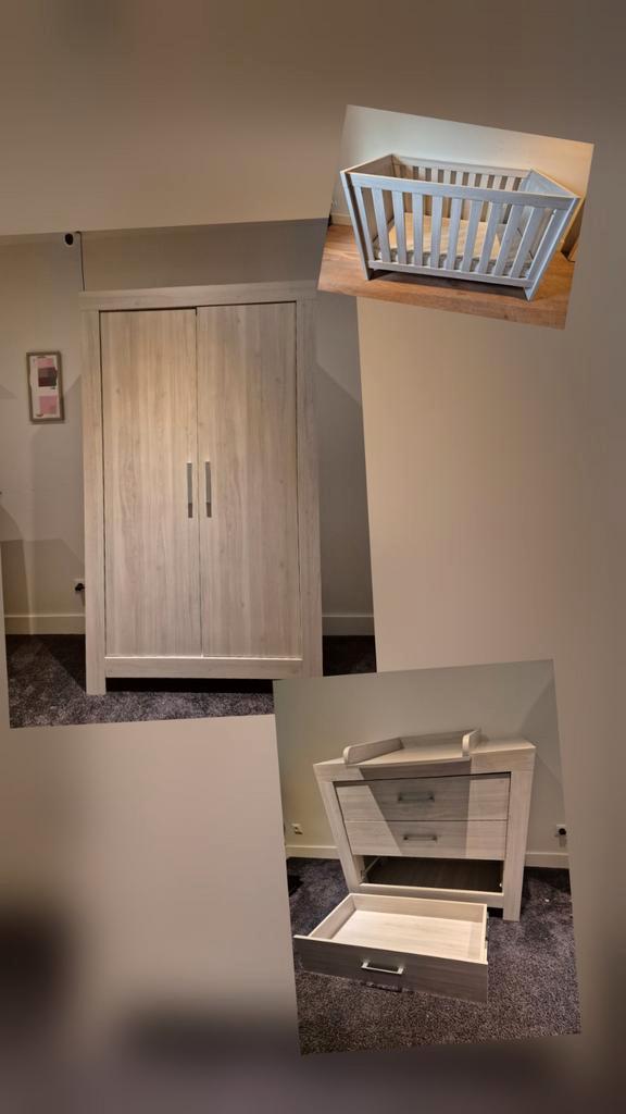 Complete babykamer set - kast, commode, ledikant, Kinderen en Baby's, Kinderkamer | Complete kinderkamers, Ophalen