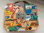 Supermooie puzzel Janod bouwplaats 4+, Kinderen en Baby's, Speelgoed | Kinderpuzzels, Ophalen of Verzenden, 10 tot 50 stukjes