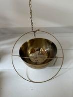 Decoratieve Gouden hangende pot 40 cm, Tuin en Terras, Bloempotten, Ophalen, Zo goed als nieuw, Rond, Binnen