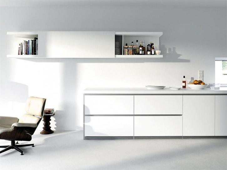 Bulthaup schuifkast, Huis en Inrichting, Keuken | Complete keukens, Zo goed als nieuw, Overige typen, Wit, Hout, Ophalen