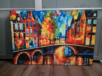Groot canvas schilderij beschikbaar voor biedingen