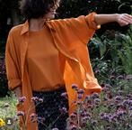 Monique van Heist blouse/top orange S NIEUW NP 296,00 euro, Kleding | Dames, Maat 38/40 (M), Nieuw, Oranje, Ophalen of Verzenden
