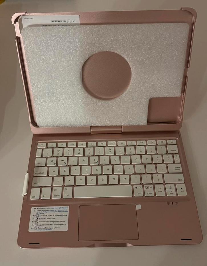 Ipad 10.9/11 inch Bluetooth QWERTY  Keyboard case met muis, Computers en Software, Tablet-hoezen, Nieuw, Bescherming voor- en achterkant