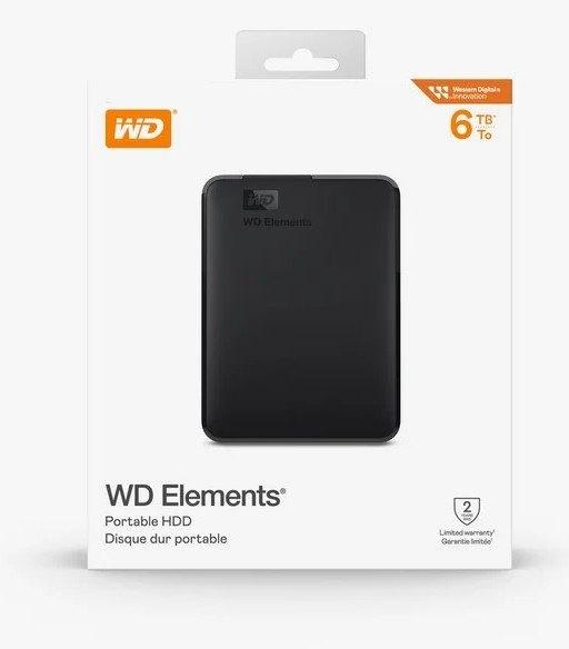 WD Elements Portable - Externe Harde Schijf - 6 TB * Nieuw *, Nieuw, Laptop, 6 TB, HDD