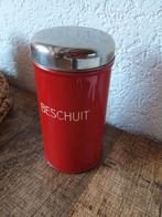 Oude brocante beschuitbus - beschuit bus, Ophalen of Verzenden