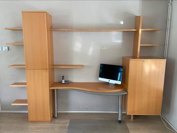 Interstar wandmeubel met bureau beuken beschikbaar voor biedingen