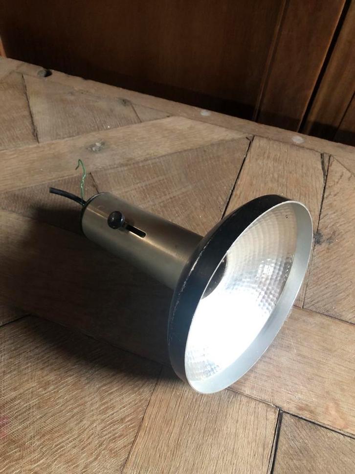 Vintage Industriele Spot - Design, Huis en Inrichting, Lampen | Hanglampen, Gebruikt, Minder dan 50 cm, Metaal, Ophalen of Verzenden