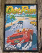 MSX OUTRUN SEGA Poster Print in lijst videogame decor, Verzamelen, Verzenden, Nieuw, Rechthoekig Staand