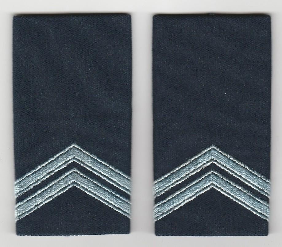 Set rang Korporaal Klu (Kon Luchtmacht) (donkerblauw),, Ophalen of Verzenden, Luchtmacht, Nederland, Embleem of Badge
