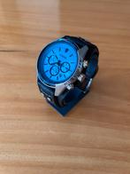 Fossil  horloge Coachman zilverkleurig, Sieraden, Tassen en Uiterlijk, Horloges | Heren, Overige materialen, Leer, Polshorloge