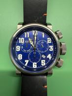 Invicta Aviator Chronograph, Overige merken, Leer, Staal, Polshorloge