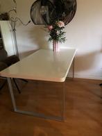 eettafel met stoelen, Huis en Inrichting, Tafels | Eettafels, Ophalen, Gebruikt, Strak, hoogglans, 50 tot 100 cm