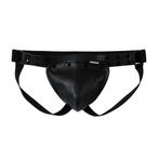 Leren jockstrap verstelbaar, gratis verzonden, Overige typen, ., Zwart, Ophalen of Verzenden