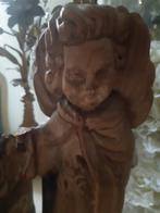 antiek religieus 18e eeuw houten kerkbeeld engel, Ophalen of Verzenden