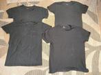 4 zwarte t-shirts maat S & M, Kleding | Heren, T-shirts, Maat 48/50 (M), Zwart, Ophalen of Verzenden, Gedragen