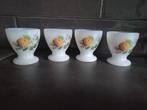 Vintage Arcopal eierdopjes jaren '70, Huis en Inrichting, Keuken | Servies, Gebruikt, Overige typen, Ophalen of Verzenden, Glas