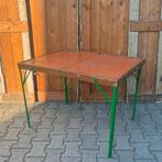 Camping tafel origineel Frankrijk opklapbaar 92 x 64,5 x 64, Caravans en Kamperen, Ophalen of Verzenden, Gebruikt, Campingtafel