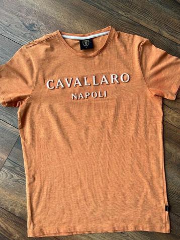 Cavallaro Napoli tshirt met 3D wit logo oranje S beschikbaar voor biedingen