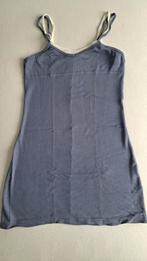 Kort, blauw/paars jurkje, mt. 40, Maat 38/40 (M), Blauw, Ophalen of Verzenden, Zo goed als nieuw