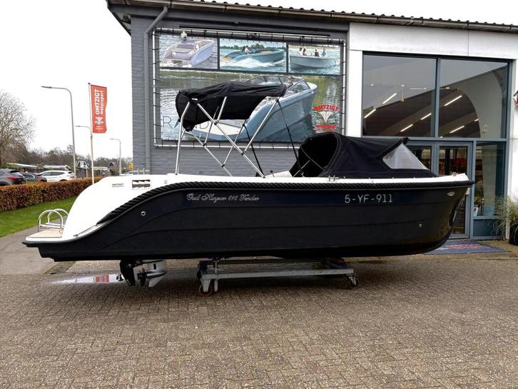Oud Huijzer 616 Tender met een boegschroef en 50pk Honda, Watersport en Boten, Sloepen, Zo goed als nieuw, 50 tot 70 pk, 6 meter of meer