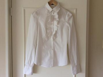 Sisley prachtige witte blouse mt 34 ZGAN beschikbaar voor biedingen