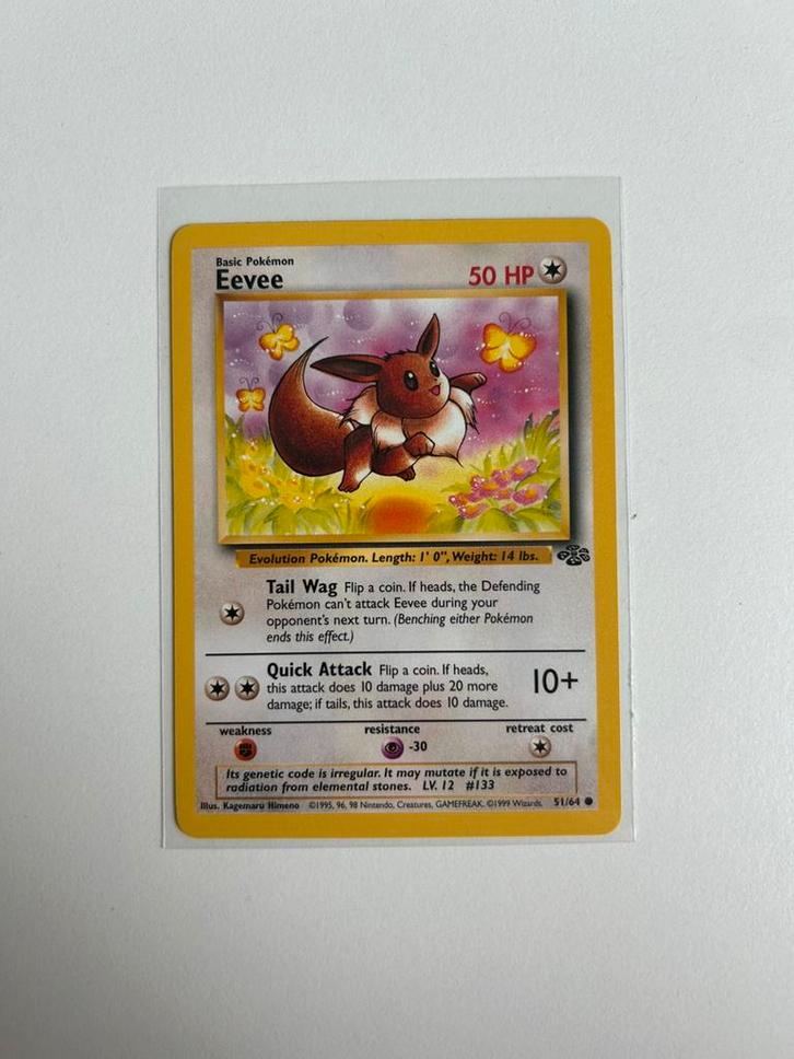 Eevee jungle, Hobby en Vrije tijd, Verzamelkaartspellen | Pokémon, Zo goed als nieuw, Ophalen of Verzenden