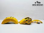 Dyna Wide Glide 2010-2017 Tankset Chrome Yellow, Ophalen of Verzenden, Harley Davidson, Gebruikt