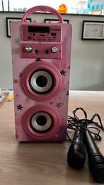 Karaoke set / speakers met microphone, Ophalen, Zo goed als nieuw, Complete set