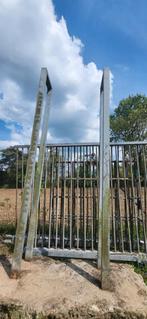 Heras schuifpoort 7 meter, Ophalen, Zo goed als nieuw, IJzer