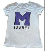 T-shirt met letter M - Maat 134-140, Meisje, Nieuw, Italy moda, Ophalen of Verzenden