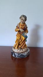 Oude dame met handwerkje, Ophalen of Verzenden, Gebruikt