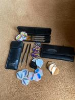 darten kwiz, silvertrim pijlen en acc., Verzenden, Zo goed als nieuw, Pijlen