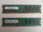 2x 1GB DDR Geheugen, Computers en Software, RAM geheugen, Onbekend, Ophalen of Verzenden, DDR, Desktop