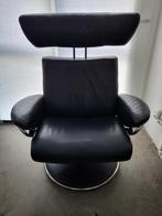 Stressless lederen fauteuil maat L Jazz i.z.g.s., Huis en Inrichting, Fauteuils, Ophalen, 75 tot 100 cm, Zo goed als nieuw, 75 tot 100 cm
