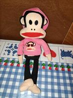 Paul Frank aap knuffel 30 cm met roze hoodie, Ophalen of Verzenden, Overige typen