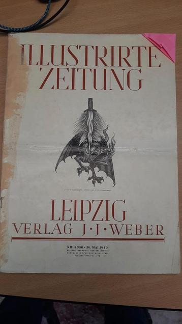 Illustrierte Zeitung mei 1940 Ww2 beschikbaar voor biedingen