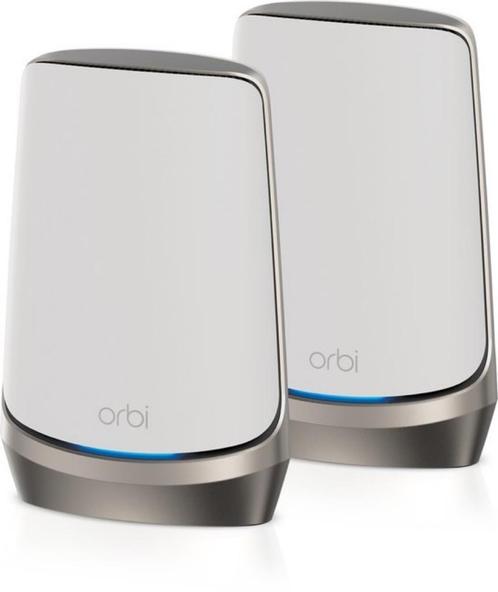 NETGEAR Orbi RBKE962 - Mesh WiFi - AXE11000 - 2-Pack - Wit, Computers en Software, WiFi-versterkers, Zo goed als nieuw, Ophalen of Verzenden