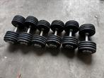 Rubberen Vaste Dumbells 2x22kg ,2x24kg ,2x30kg, Sport en Fitness, Ophalen, Gebruikt, Dumbbell