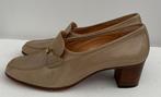 Vintage leren Toresse dames schoen 39 in beige leer, Beige, Ophalen of Verzenden, Zo goed als nieuw