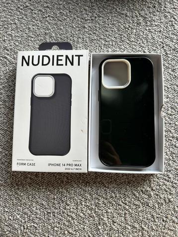Nudient iPhone 14 Pro Max Hoesje Transparant/Zwart beschikbaar voor biedingen