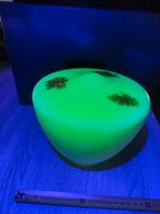 Uranium Lamp met Bloemen Decoratie, Huis en Inrichting, Lampen | Lampenkappen, Ophalen of Verzenden, Rond