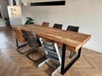 Prachtige teak eettafel van Piet Klerkx, 100 tot 150 cm, Teakhout, 200 cm of meer, Ophalen of Verzenden